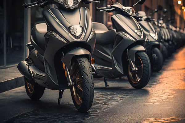 Electric motorcycle style favent ab iuvenes